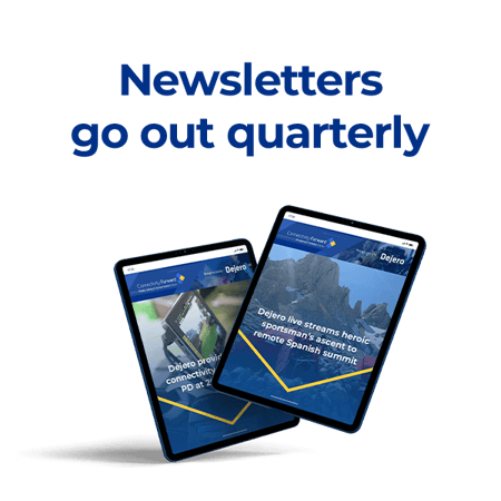 Newsletters go out quarterly