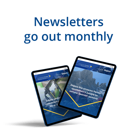 Newsletters go out monthly
